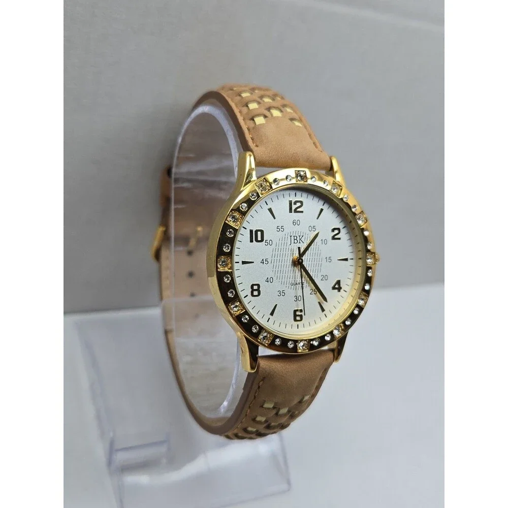 JBK Camrose Kross Jacqueline Kennedy Seiko Quartz Gold Crystal Watch New Battery